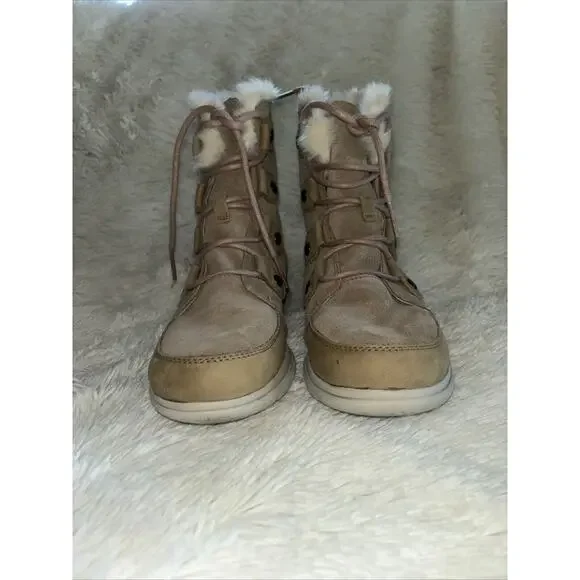 Sorel Suede Faux Fur Lined Boots Size 8 - Picture 3 of 10